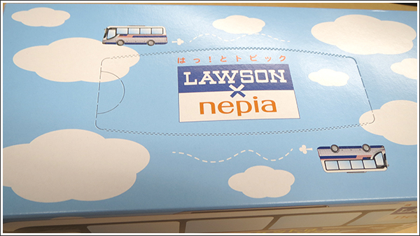 LAWSONが箱ティッシュを使ってLoppiを宣伝している件（しかも有料で）