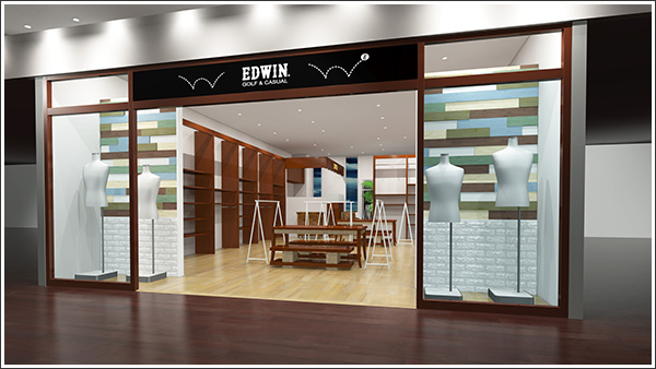 ジーンズのエドウインがノンデニムの新コンセプトショップ「EDWIN GOLF & CASUAL 銀座店」をオープンします！